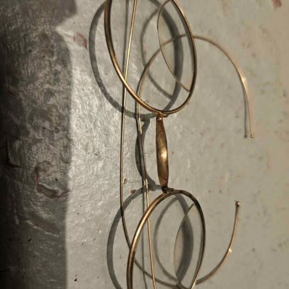 Set of 4 Antique Eye Glasses with 2 Cases Spectacles Prince Nez - Picture 5 of 7